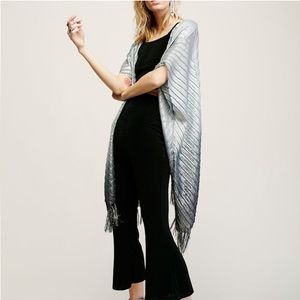 🩶Free People Kimono Silver Ombré Gradient